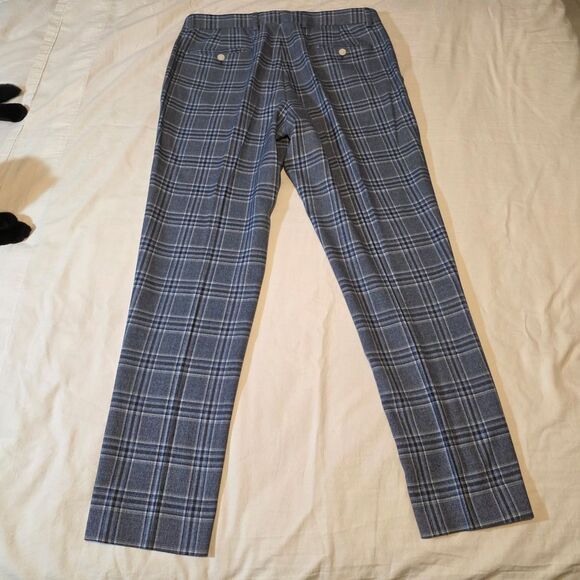 Tommy Hilfiger Blue Plaid Suit Mens 42L Pants Are 34/32 - Picture 6 of 6